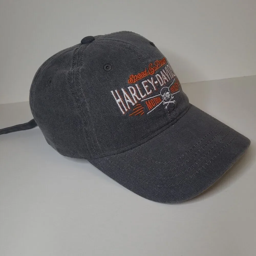 Vtg Harley Davidson Wisconsin adjustable Strapback hat